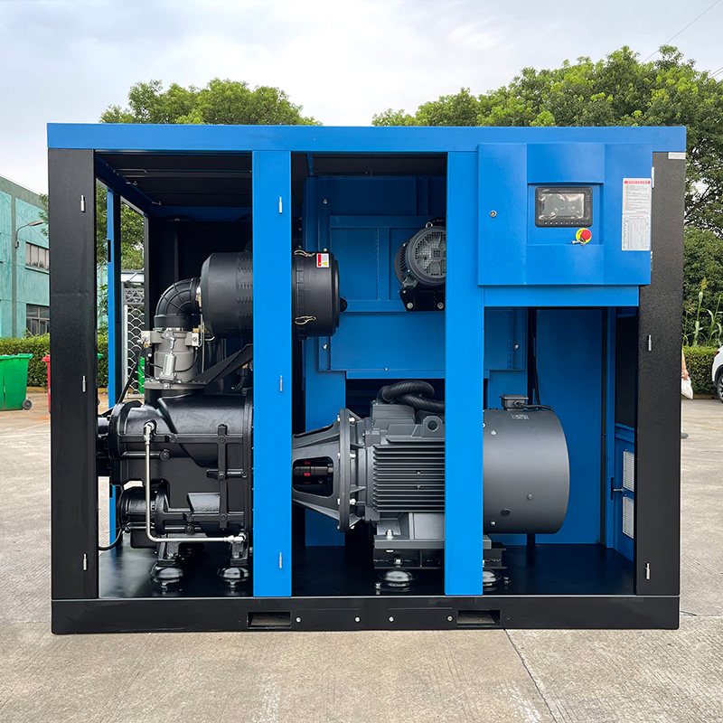 Two stage screw air compressor