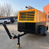 Mobile diesel-powered air compressor Low maintenance diesel air compressor 