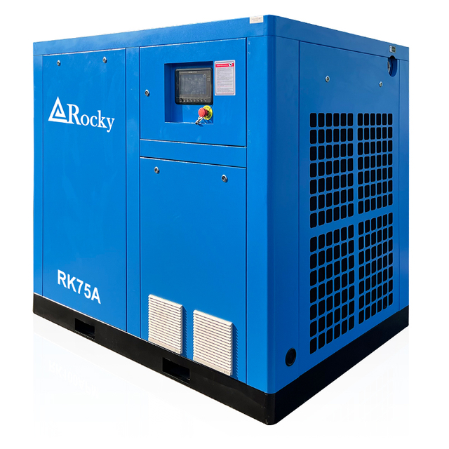 75hp 55kW Fixed Speed Industrial Stationary Screw Air Compressor 