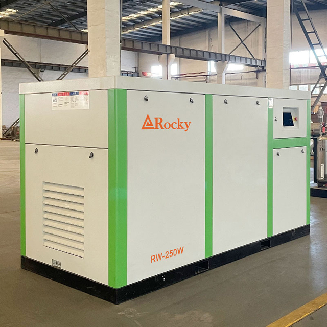 250kW 8 bar Food Grade Oil Free Water Lubricated Screw Air Compressor