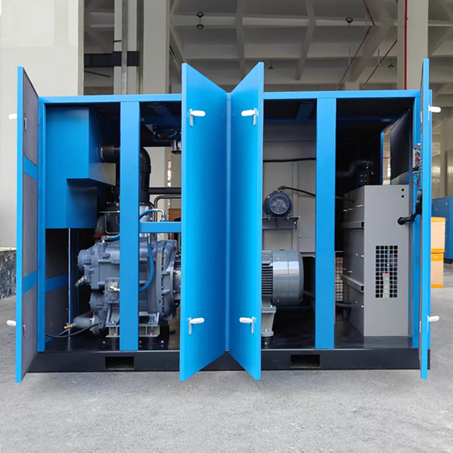 100 HP Low Pressure Two-stage Screw Air Compressor for Textile Industry
