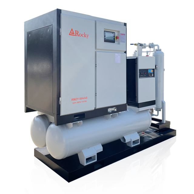 15~75 HP All in One 20 Bar High Pressure Screw Air Compressor for Laser Cutting