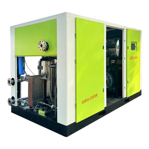  40 Bar Two-stage Permanent Magnet Variable Frequency Oil-free Water-injected Screw Compressor for PET Bottle Blowing